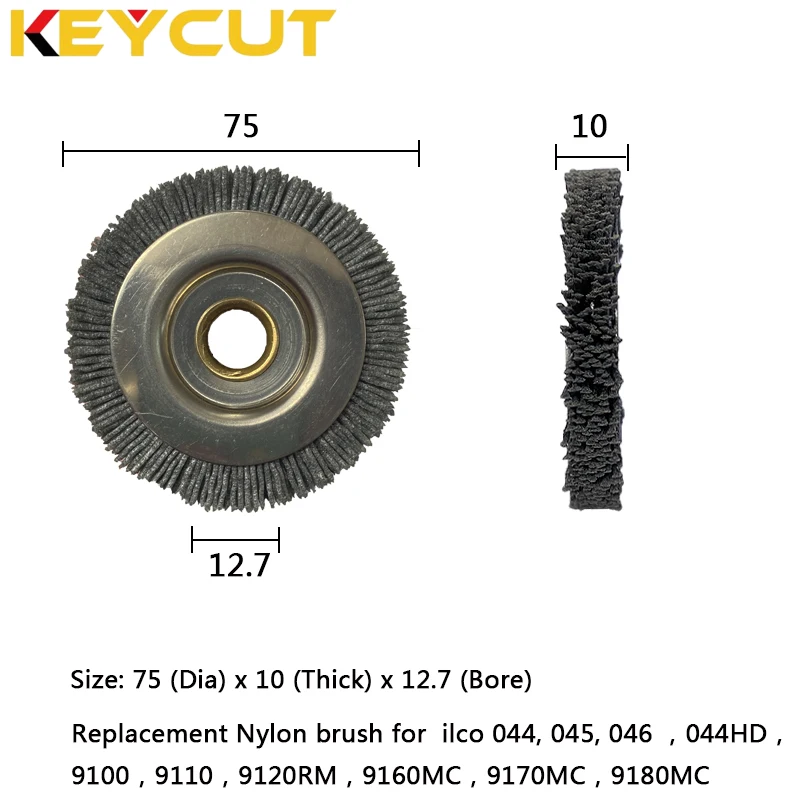 

814-00-51 Nylon Brush 75×10×12.7 Compatible with ILCO 044 , 045 , 046 , 044HD , HPC 9100 , 9110 , 9120RM , 9160MC , 9170MC