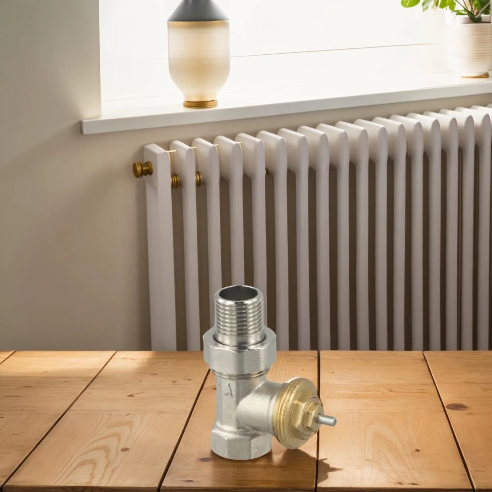 

Саморегулирующийся клапан Латунный термостатический клапан Латунный материал Энергосберегающая резьба M30x1,5 мм Без внешнего источника питания