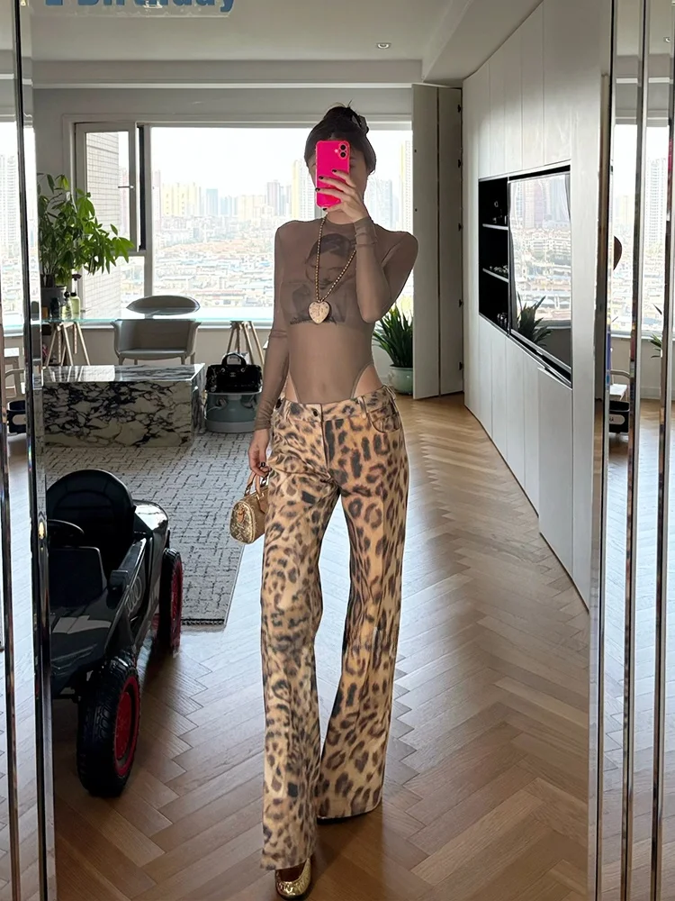 Retro American Hot Girl Print Long Sve Round Ne Me T-Shirt Onesie Damen Frühling Herbst Inner Wear Base IRT Top