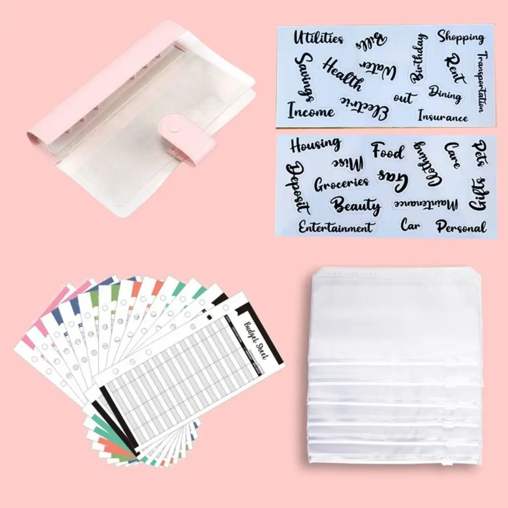 Ring Binder Loose Leaf Notebook Cute Creative Loose-leaf Hand Notebook Kawaii Portable 6 Rings Binder File Folder Children