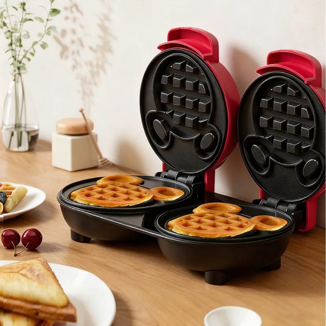 Household Multi‑Purpose Breakfast Maker Sandwich Waffle Donut Machine Mini Bread Toaster Grill for Home Kitchen