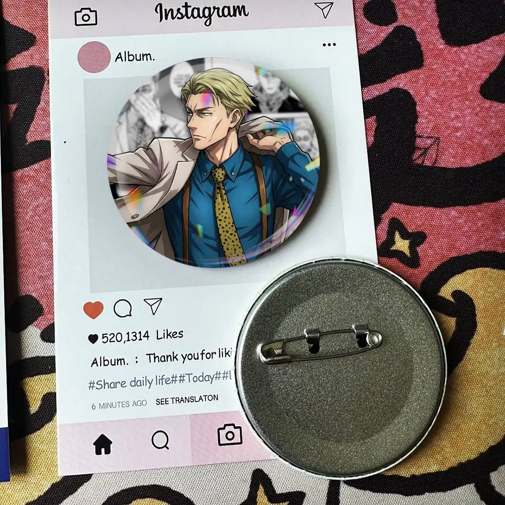 Anime Kento N-Nanami   Laser Badge Applicable For Backpack Clothes Hats Decor Creative Accessories