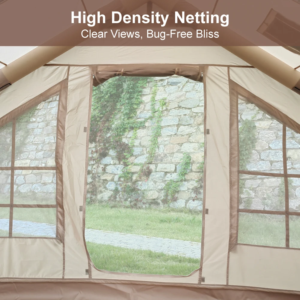 8 Sqm Inflatable Tent Outdoor Camping, 15 Years Factory Experience, 3-Year Warranty