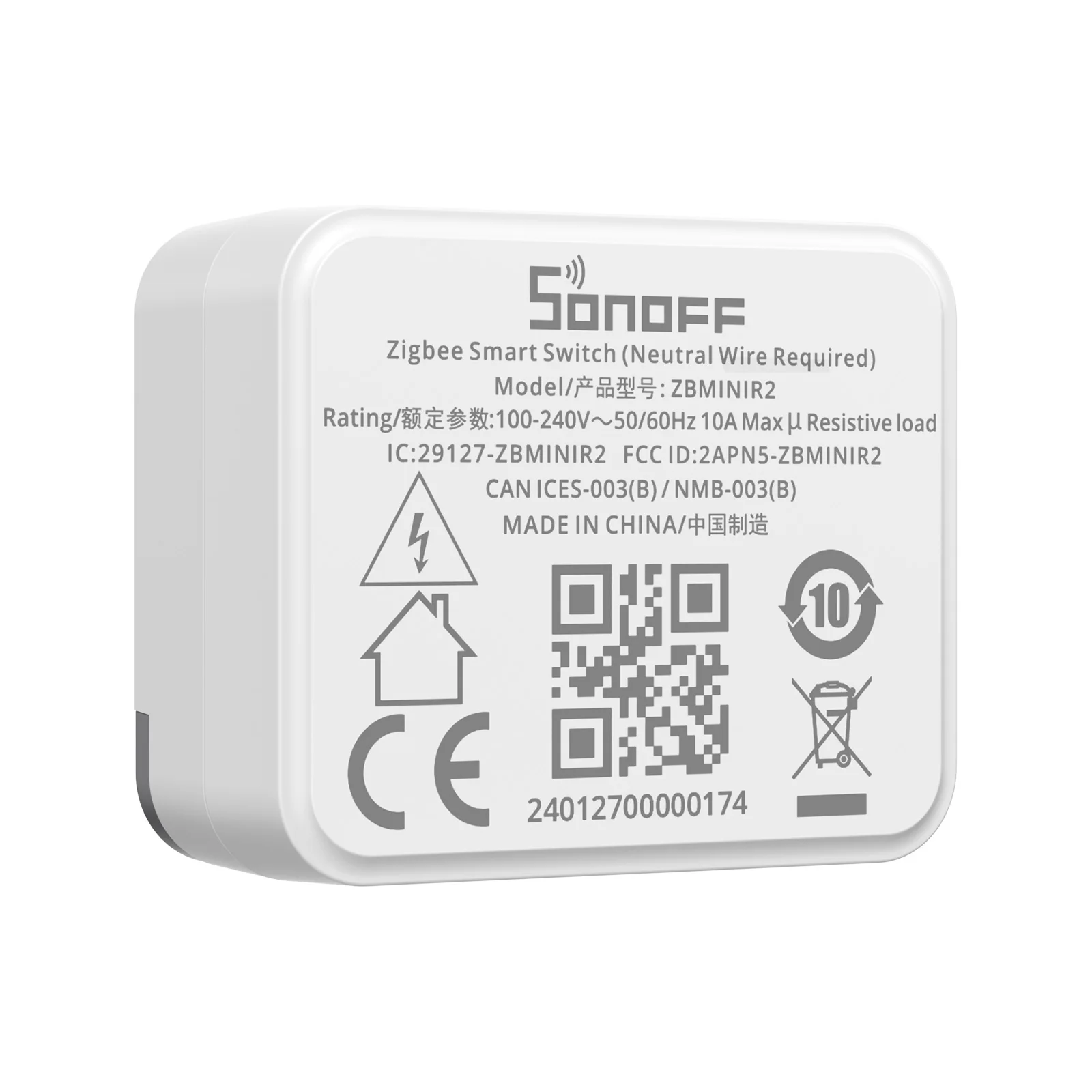 SONOFF ZBMINIR2 ZBMINI Extreme Zigbee 3.0 สมาร์ทสวิทช์ถอดรีเลย์ภายนอกสวิทช์ควบคุมทํางานร่วมกับ Zigbee Hub ผ่าน eWelink APP