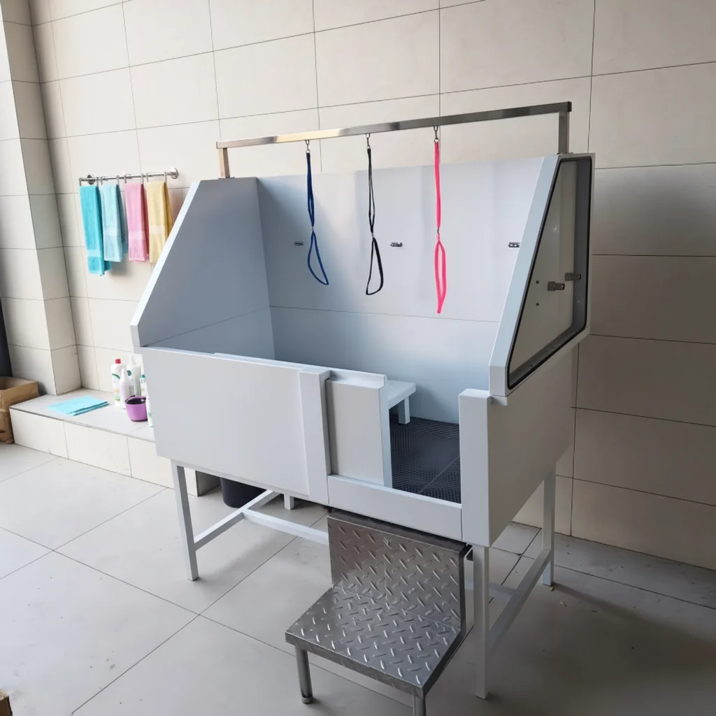 

Электрический подъемный бассейн-ванна для собак из нержавеющей стали, современный, экологичный, для использования в помещении, 120x60x50см