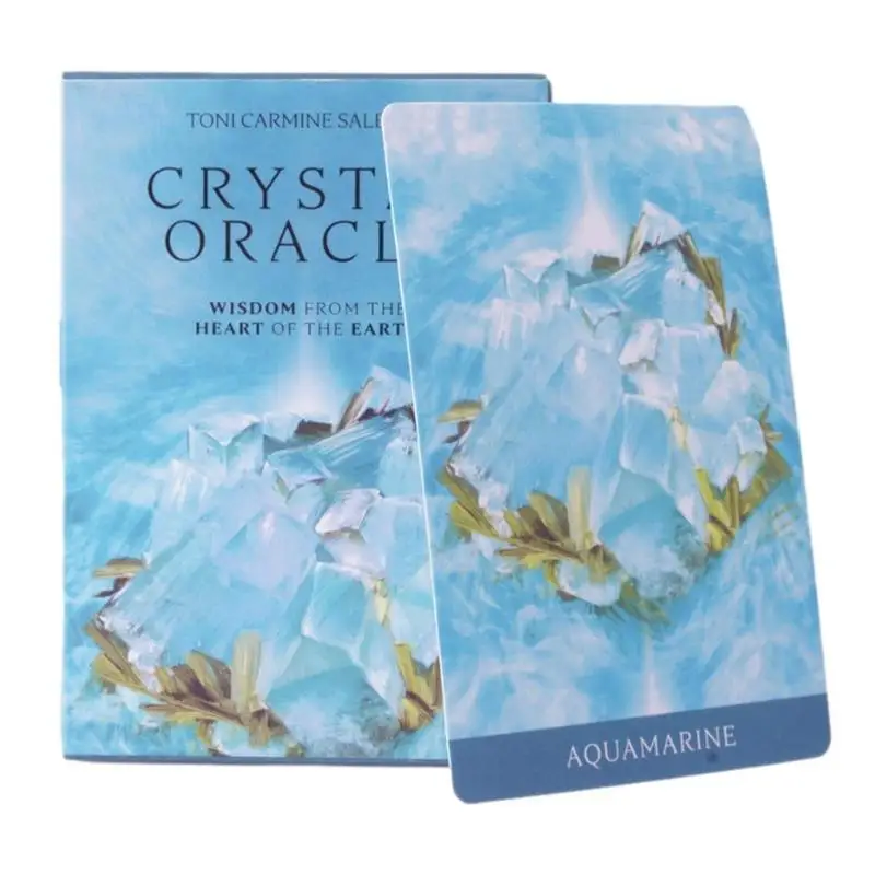 Crystal Oracle Tarot Cards 44-Card Psychological Deck Tarot Fate Divination Card Game Family Party Entertainment Board Games