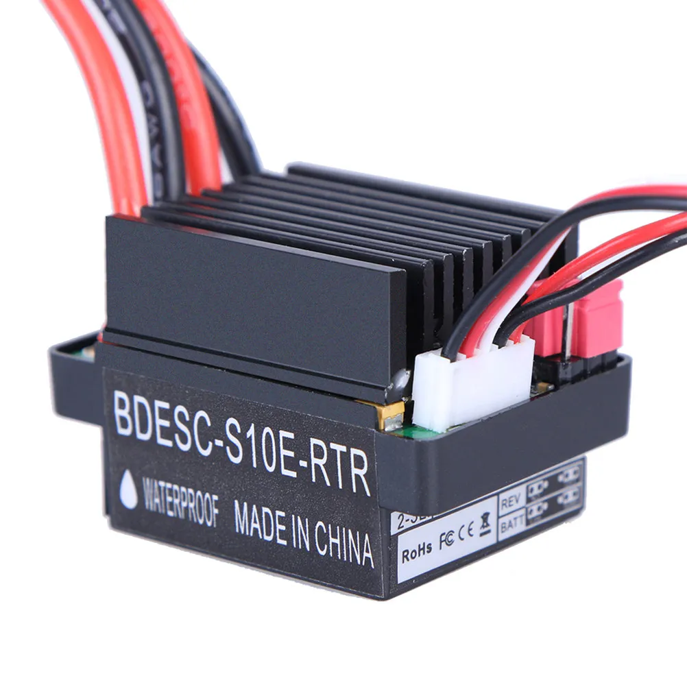 320A Brushed Esc Compact Controller Bidirectional for Rc Car Truck Boat High Frequency Drive System Low Heat Protection