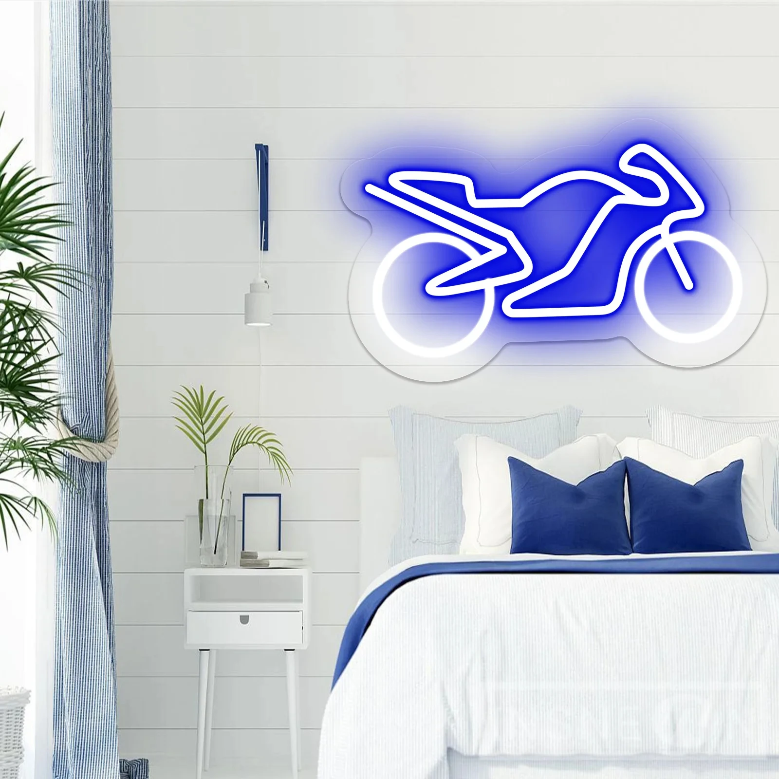 Gaming Accessories Wall - Enseignes néon LED pour moto, décoration