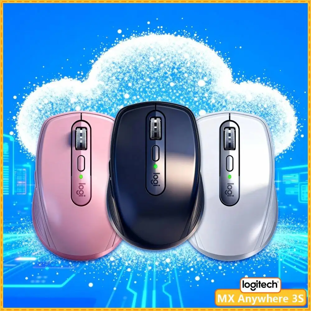 Wireless MX Anywhere 3S - 8000 DPI, MagSpeed Scroll, Anti-Slip, Great for Watch Co-working Space & Shared Desk