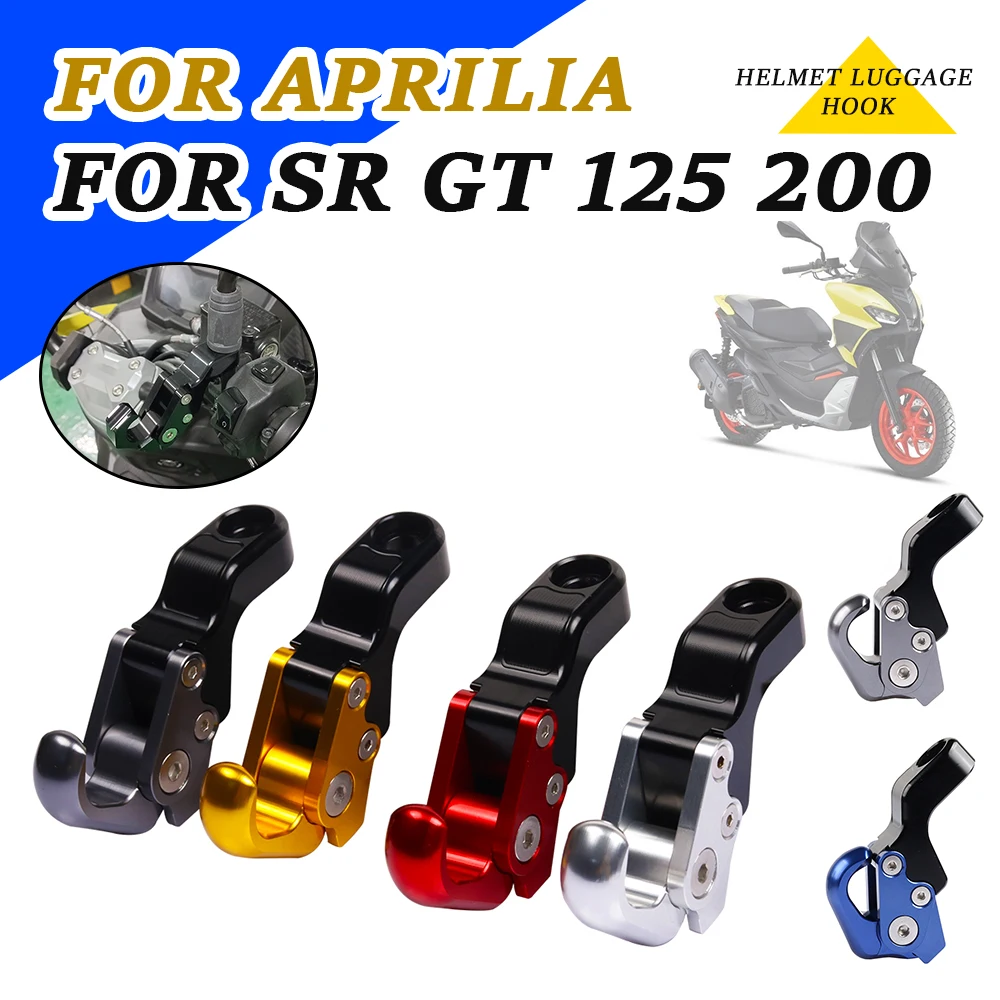 

Motorcycle Accessories Luggage Hook Claw Hanger Helmet Bags Bottle Holder For Aprilia SR GT 200 125 SRGT200 SRGT125 SR 200 GT