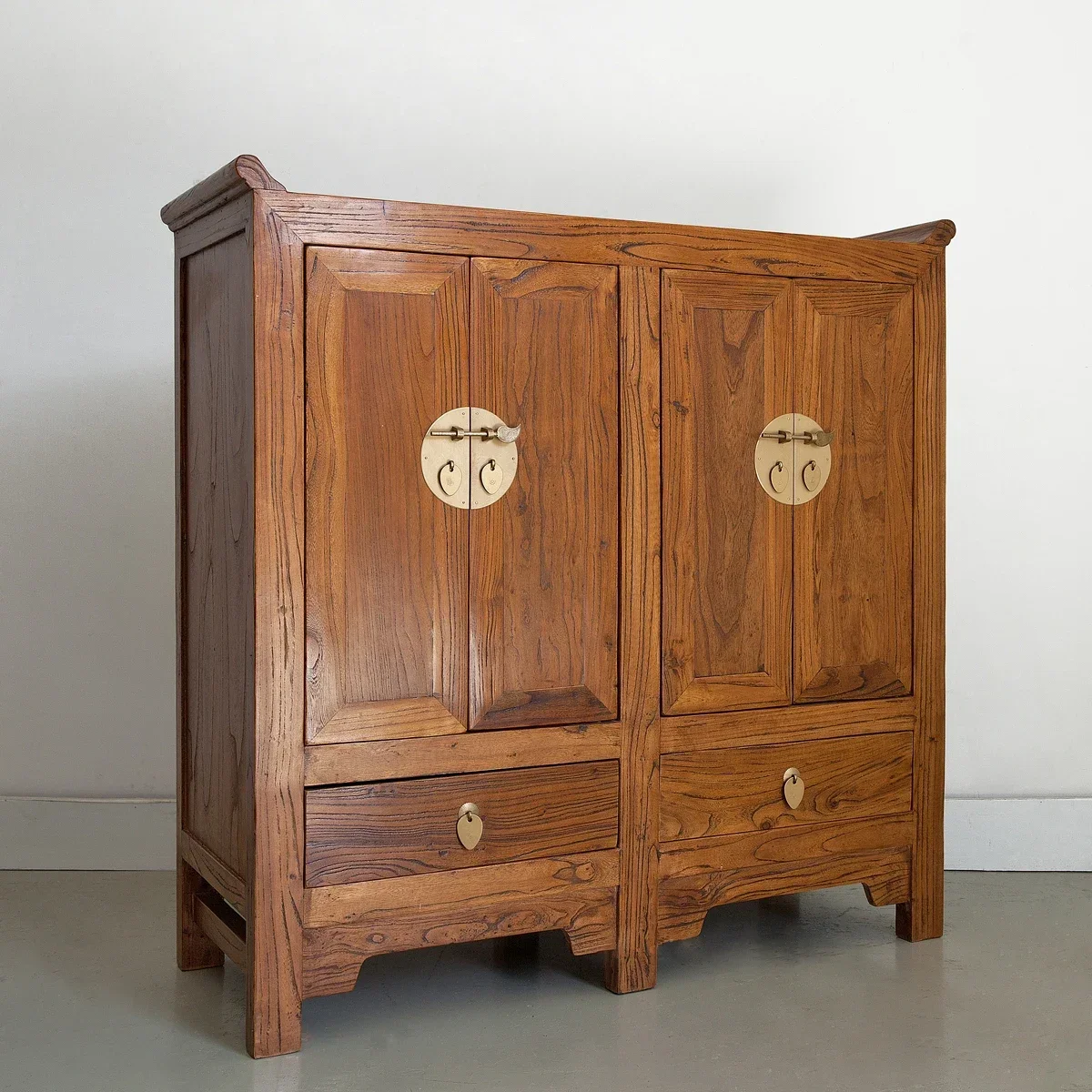 warping head ingot mystery cabinet new Chinese solid wood old multi-functional storage cabinet