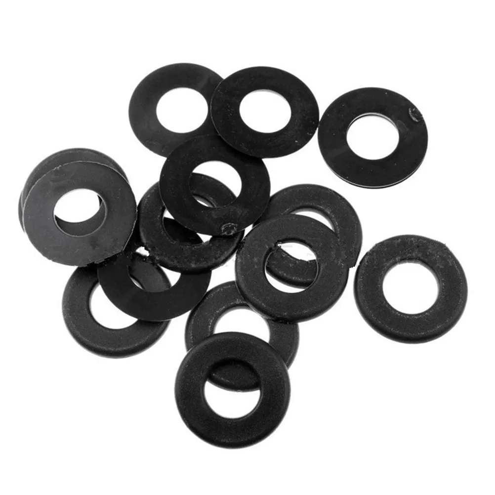 

16Pcs Black PVC Foosball Table Washers Universal Fit for 8 Rod Standard Tables Reduce Accessory Wear Protective Buffer Kit