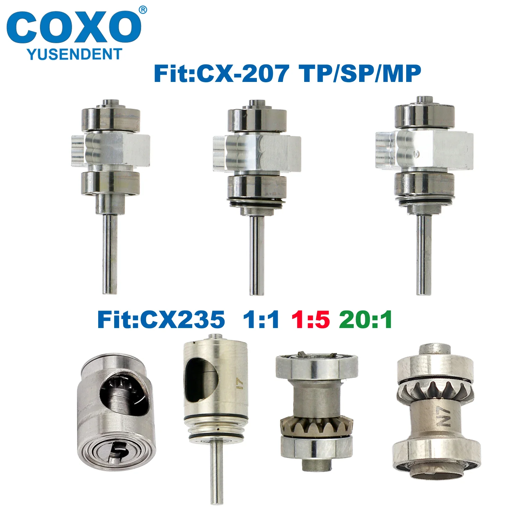 

Original COXO Dental Turbine Cartridge Air Rotor For COXO High Speed Handpiece Contra Angle Handpiece 1:1 1:5 Accessories