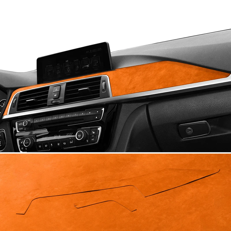 Made of Alcantara For BMW F30 F32 F34 Center Console Dashboard and Instrument Panel Trim Sticker Car Interior Tuning Accessories 4
