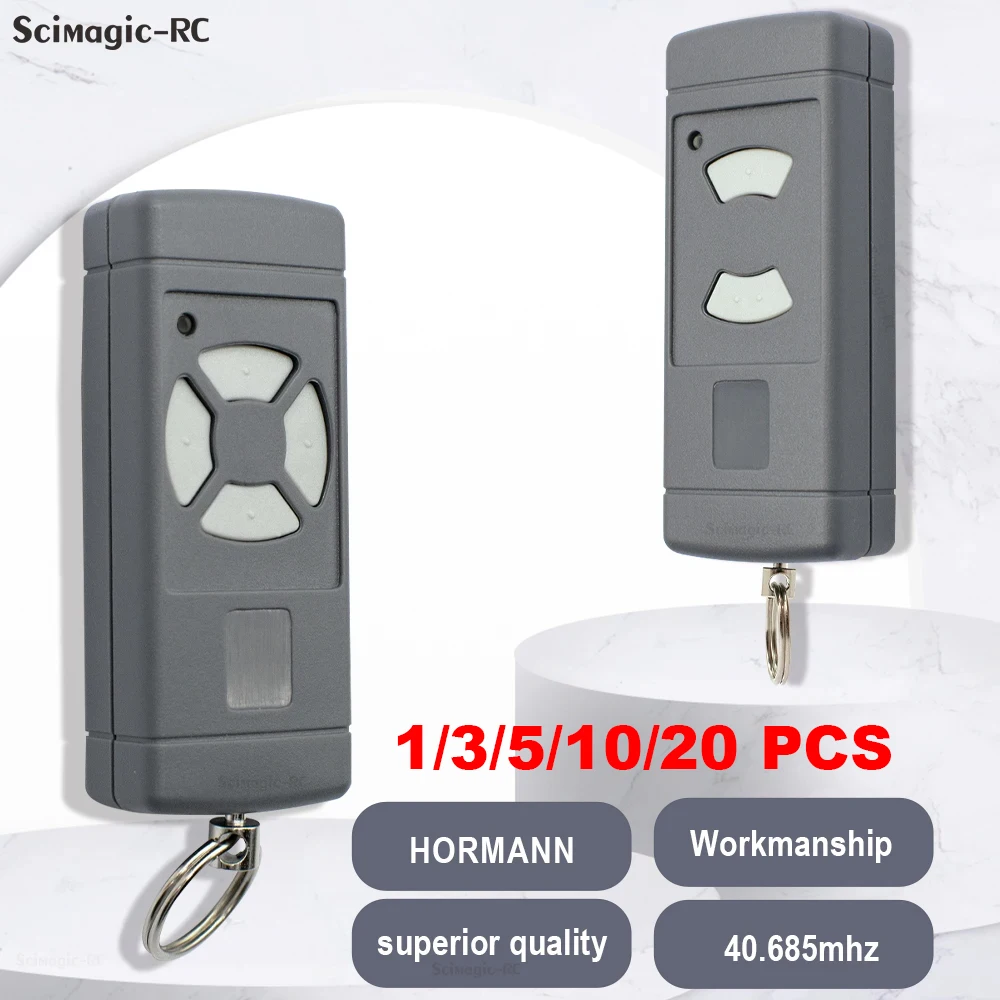 

1-20PCS For 40mhz Hormann Remote Control Garage Door 40,685 Mhz Hörmann HSE2 HSM4 HSM2 HS4 HS2 with Grey Button