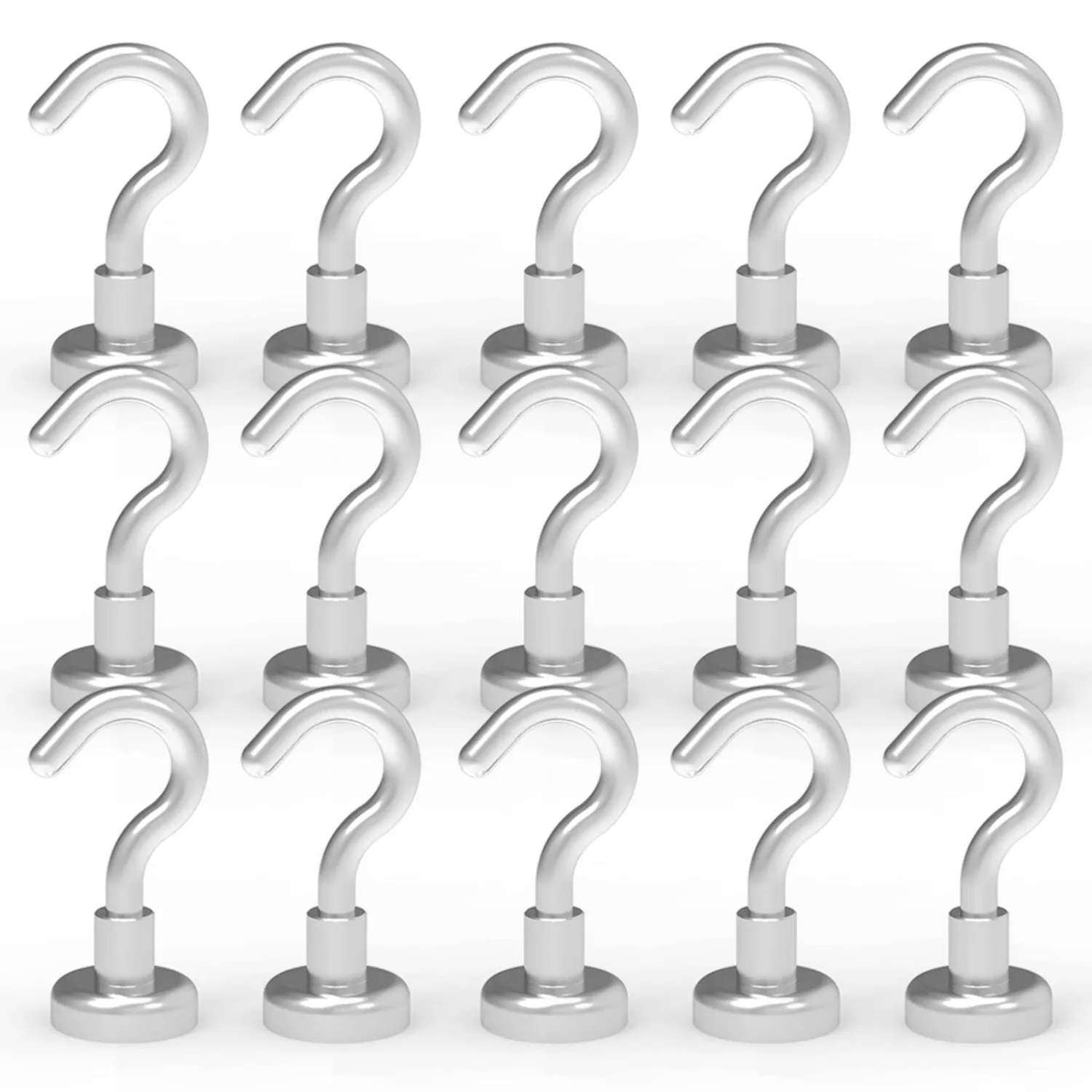 

10Pcs Strong Magnetic Hooks Load Bearing Hook MultiPurpose Storage For Home Kitchen Bar Storage Key Hanging Hanger