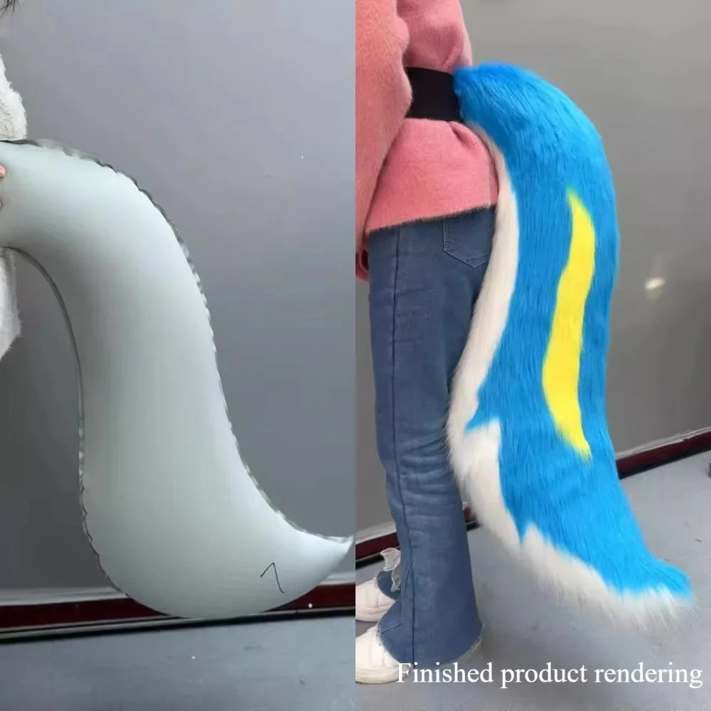 For Kigurumi and Kemono Tail Inner Liner Filled Inner Liner Cosplay Tail Anime Accessories Costume Props  Cosplay