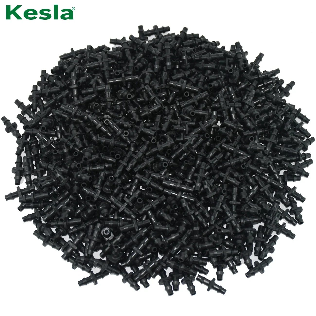 KESLA 20-100pcs 1/4\'\' Barbed Coupling for  4/7mm Hose Tubing Micro Flow Drip Irrigation Watering Straight Connectors Fittings