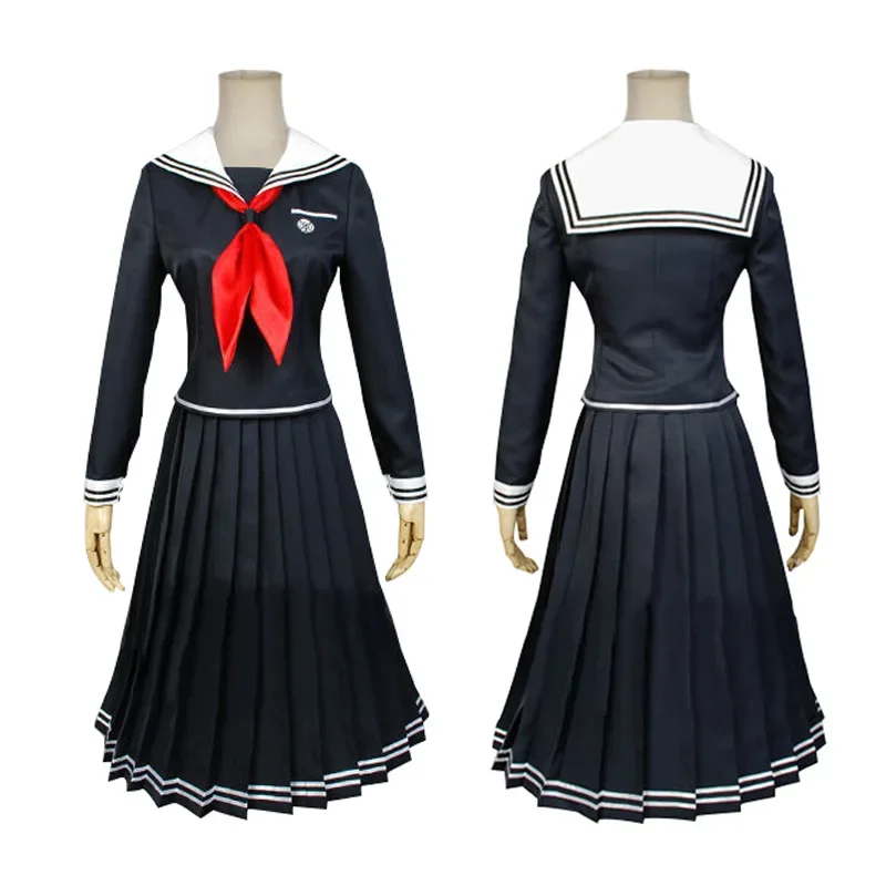 Anime Danganronpa Toko Fukawa costume cosplay Dangan-Ronpa cos costume da festa di Halloween donne adulte JK sailor suit top gonna