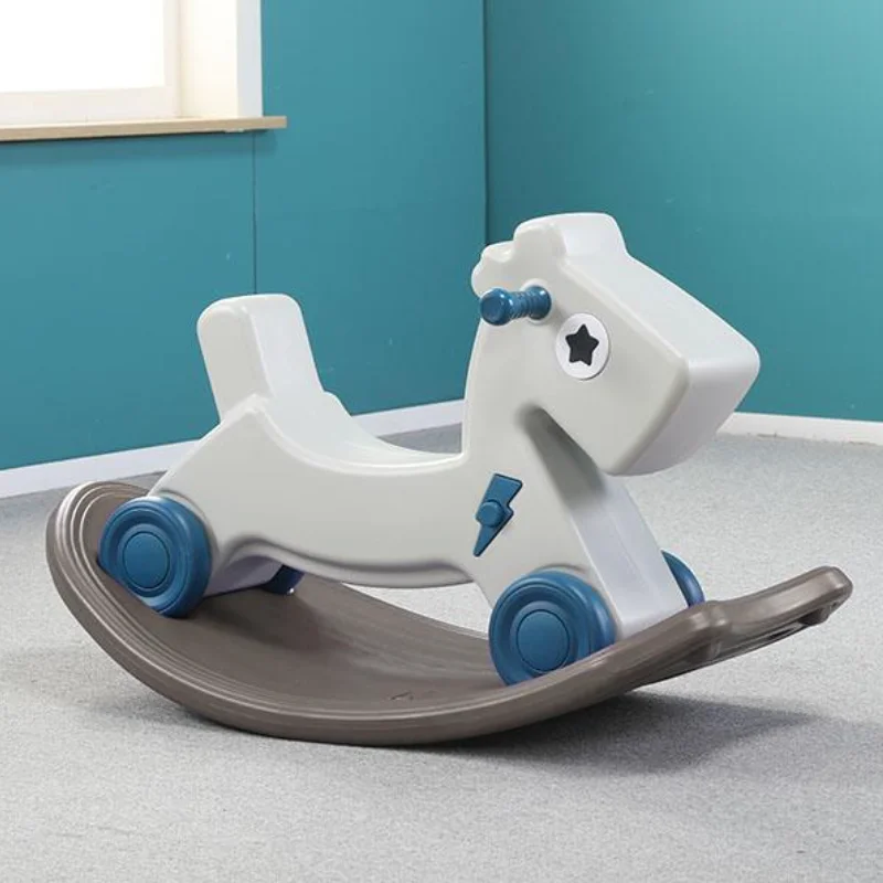 

2 In 1 Rocking Horse Balance Bike Multifunctional Kids Toy Infant 1-6 Years Old Dual Purpose Indoor Rideable Anti-slip Children