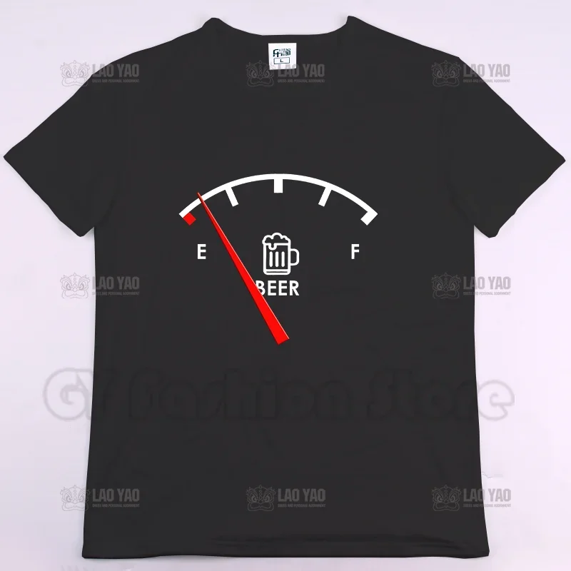 Beer Gauge Hot Selling Summer Printed T-shirt Casual Men Women T Shirts Fashion Tops Unisex Street Wear