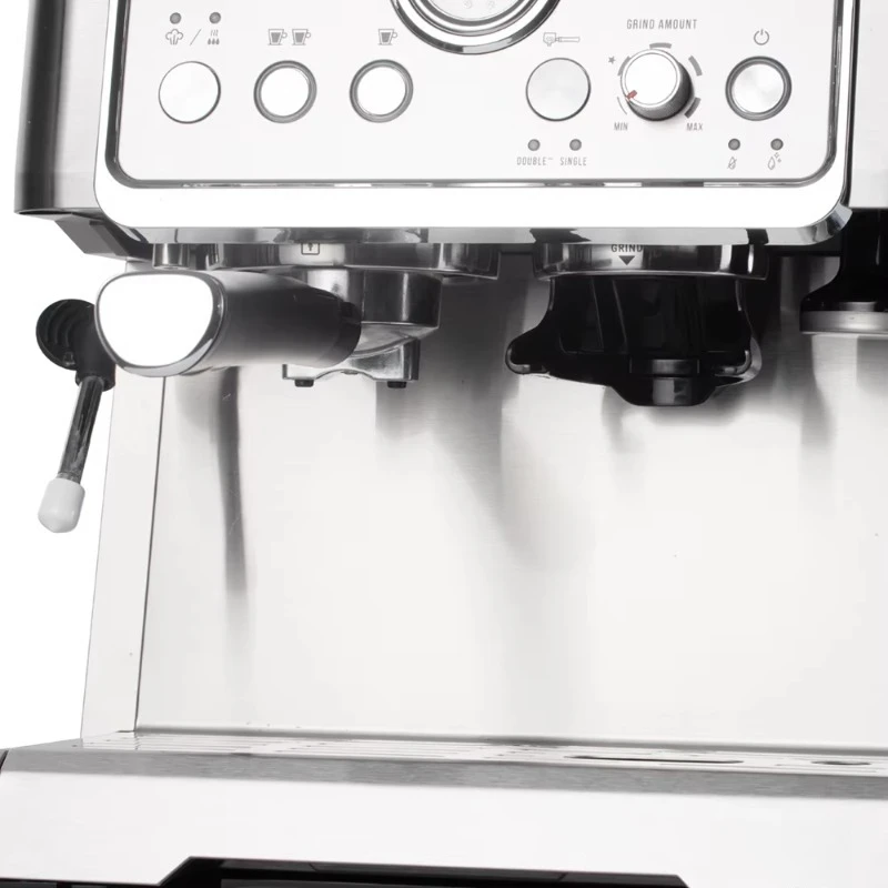 

2.3L New Arrival Metal Professional Espresso Machine 15Bar Commercial Espresso Machine With Grinder for Household Hotel