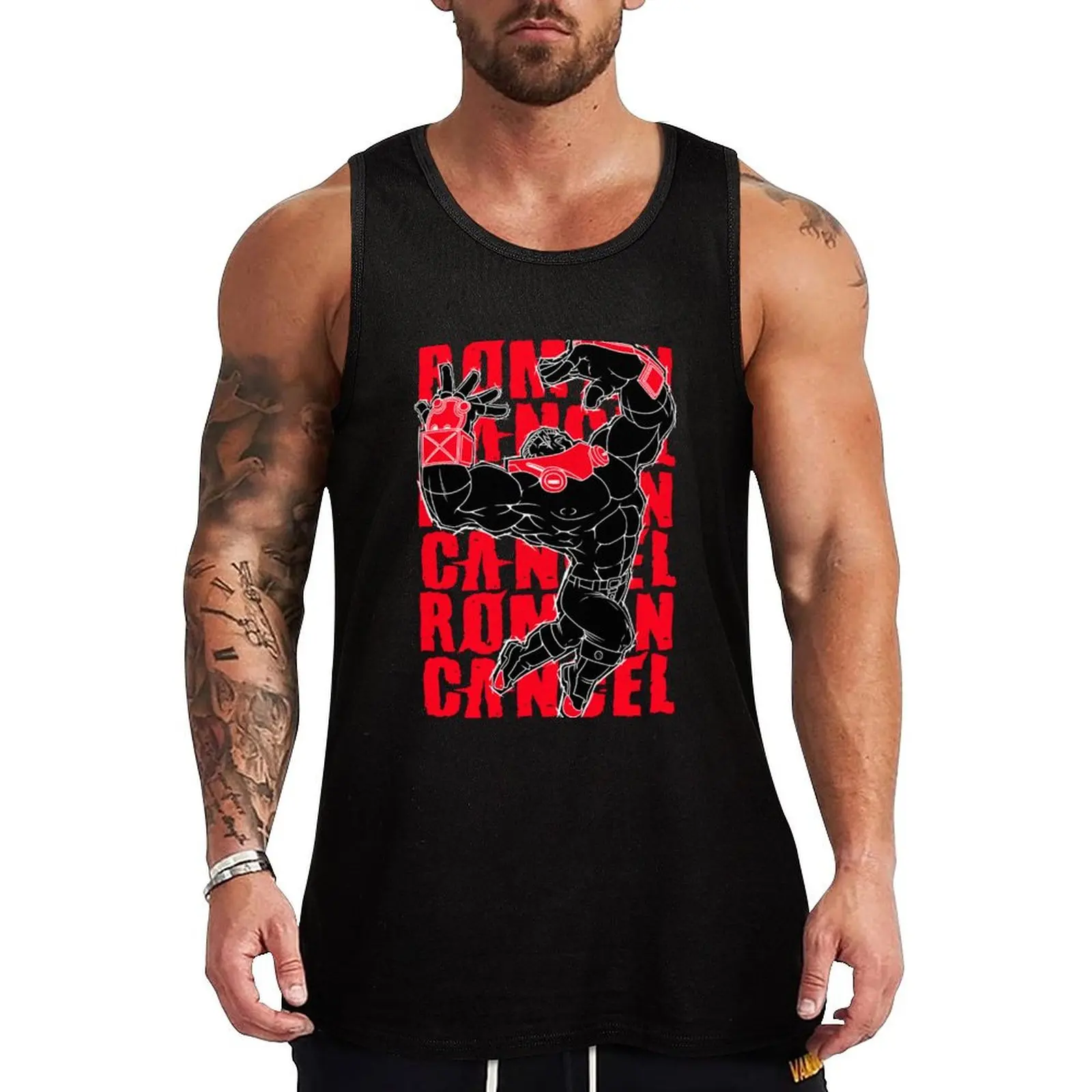 

Guilty Gear Potemkin - Roman Cancel Tank Top Sleeveless T-shirt Male clothes gym shirt man gym t-shirts