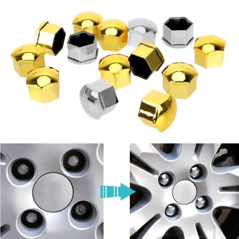 Car Wheel Nut Caps Hub Screw Cover Accessories For Volvo S40 S60 S80 S90 V40 V60 V70 V90 XC60 XC70 XC90