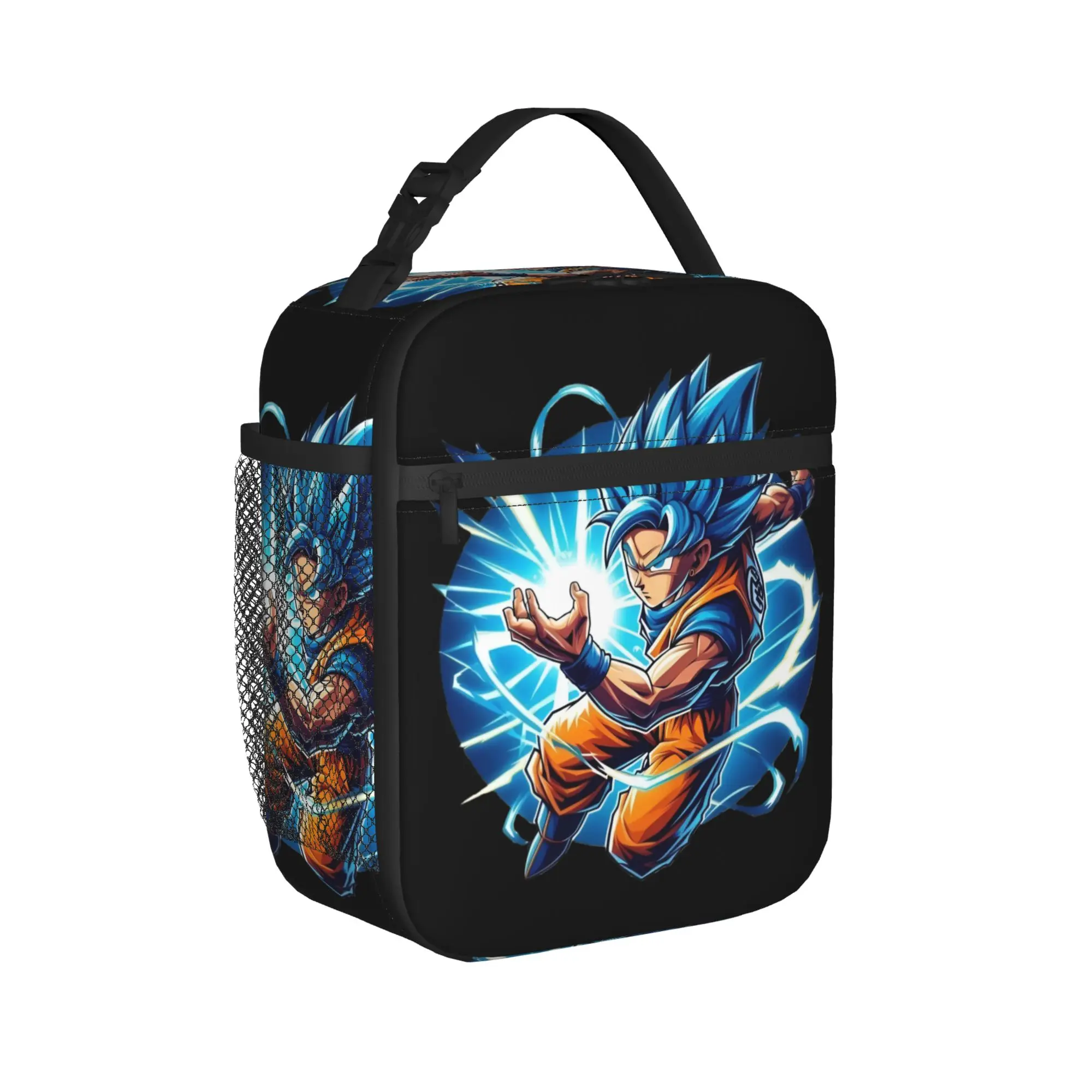 Custom DBZ Dragons Goku Ball Insulated Lunch Bag for Work School Warrior Waterproof Thermal Cooler Lunch Box Men Women
