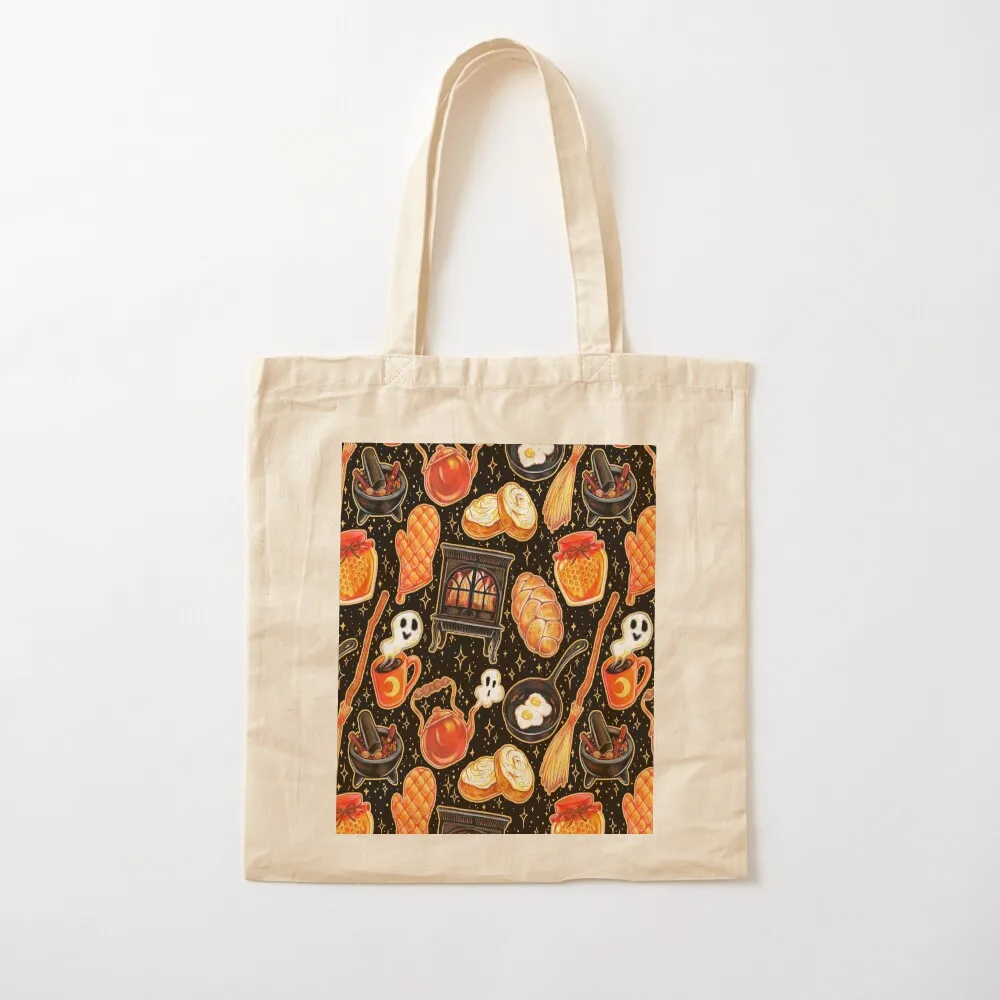 Kitchen Witch Supplies on Black Tote Bag the tote bag large size bags free delivery bags Women's handbag