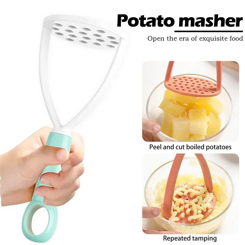 

Kitchen PP Pressed Potato Masher Ricer Puree Juice Maker Potato Pusher Smooth Mashed Potatoes Crusher Fruit Tools Supplies