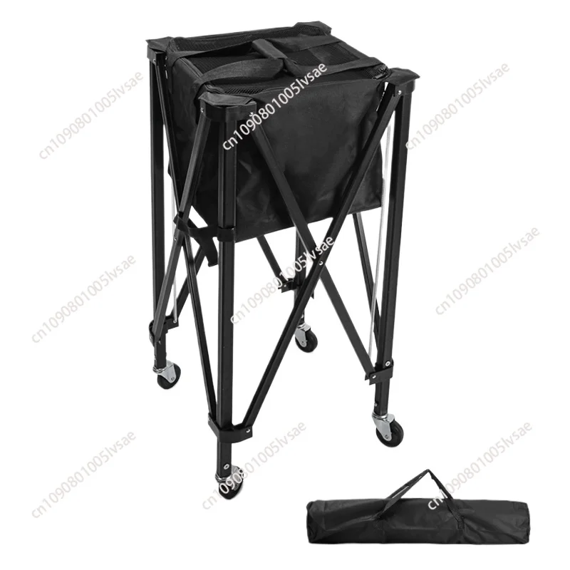 

Outdoor Sports OEM Light Tennis Kimchi Ball Hopper Basket Sports Aluminum Foldable Tennis Cart