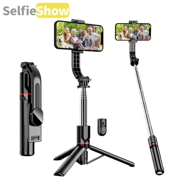 Selfieshow L13 support de renfort étendu sans fil bluetooth trépied Selfie bâton 1130mm stabilisateur pour Smartphone Android IOS