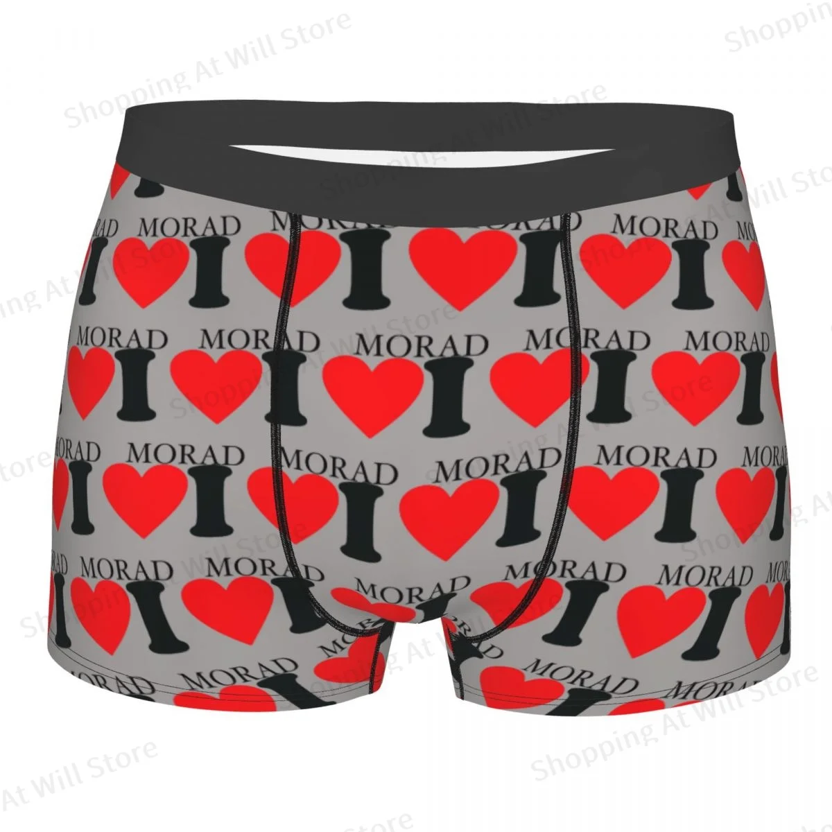 FANS MORAD Men Boxer Briefs Highly Breathable Underwear Top Quality Print Shorts Gift Idea