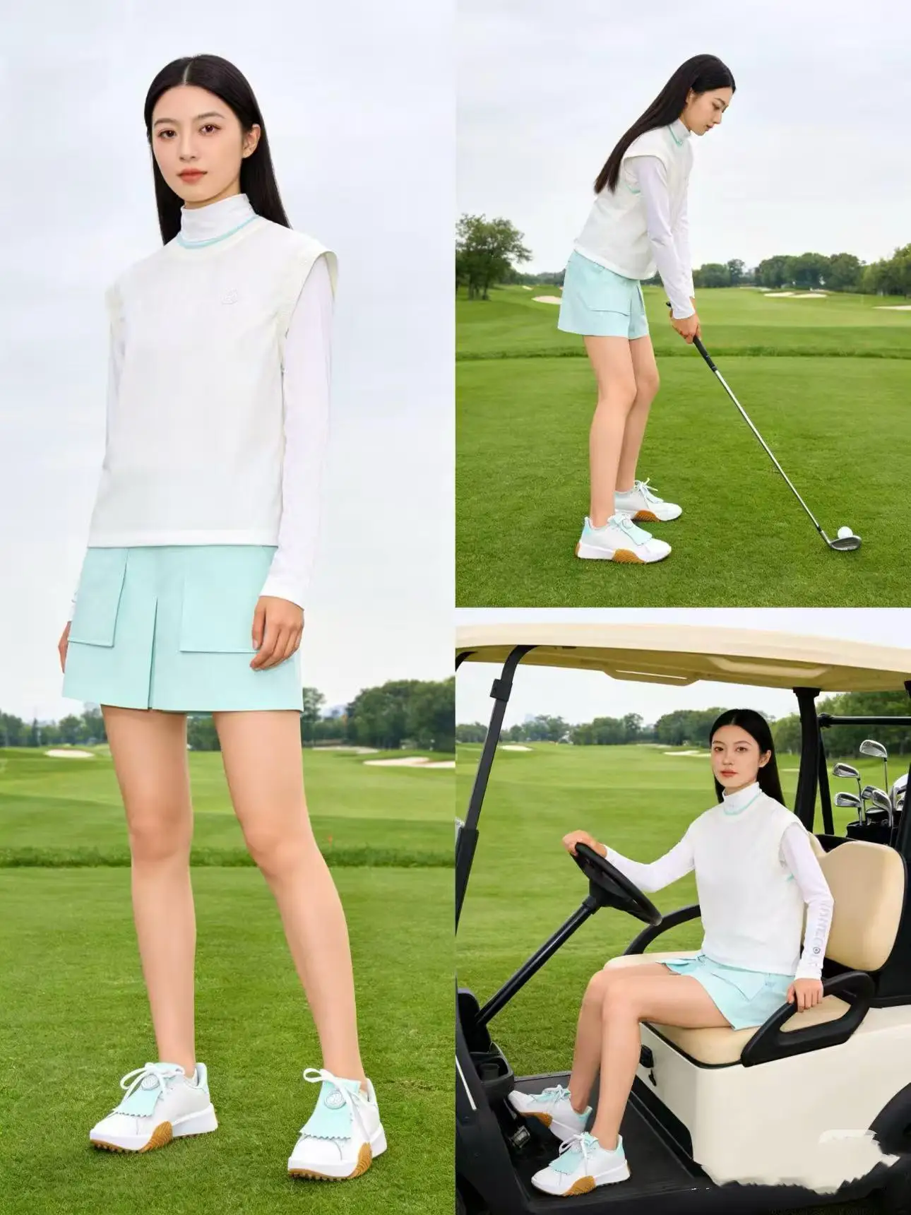 Women's Summer Golf Wear: Loose-Fitting, Round-Neck, Sleeveless Vest—Casual and Versatile