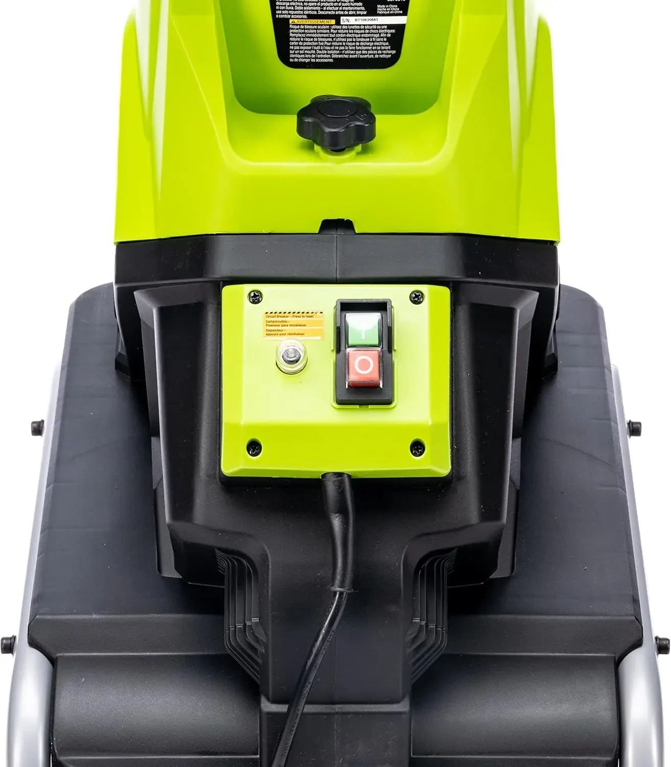 GS70015 15-A-Garten-Elektrohacker mit Kabel, Sammelbehälter