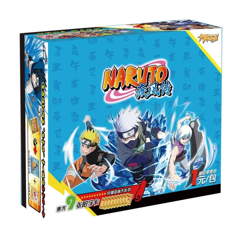 Bandai Genuine Anime Sasuke NARUTO Collection Rare Cards Box Uzumaki Uchiha Game Hobby Collectibles Cards For Child Gifts Toys