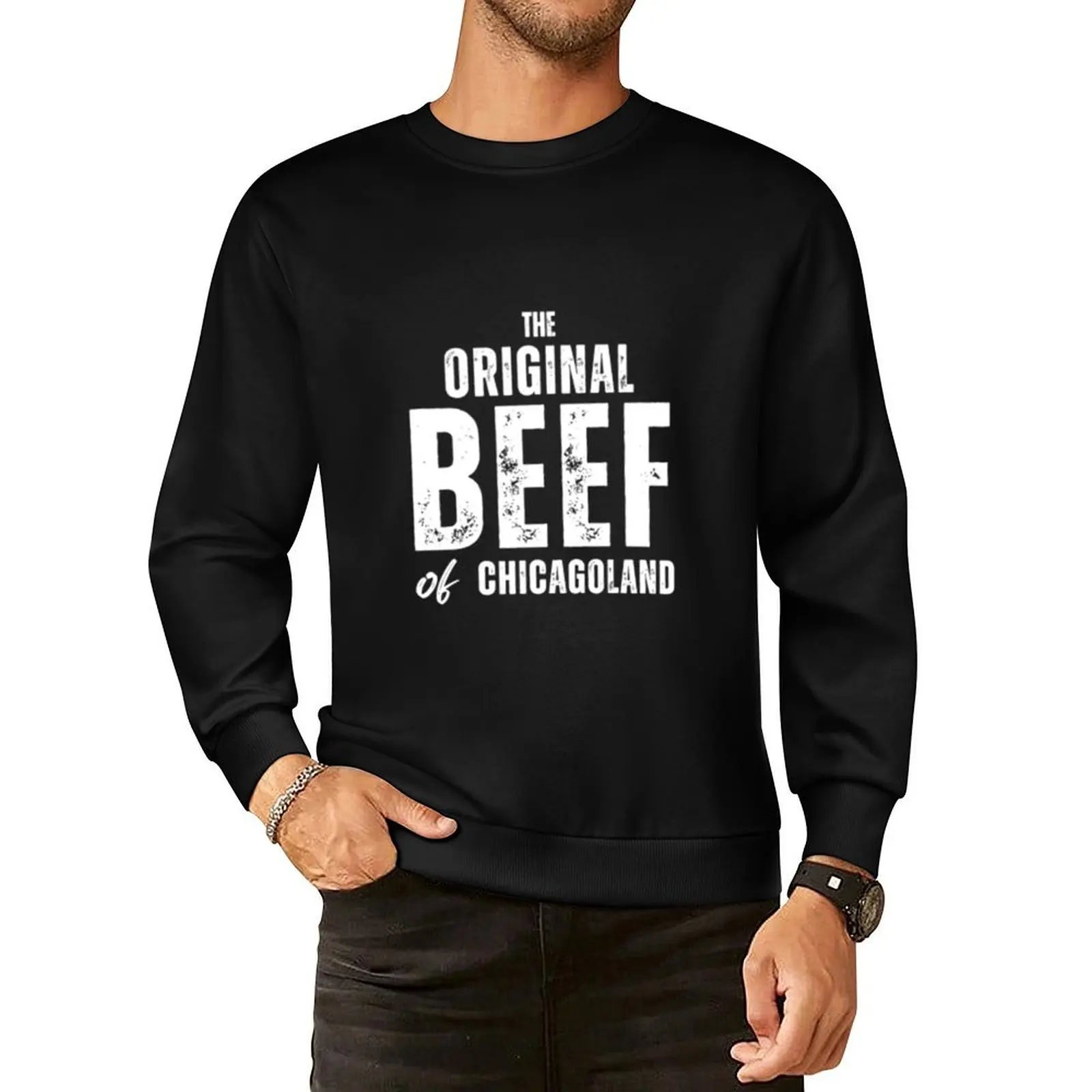 

The Original Beef of Chicagoland Pullover Hoodie autumn jacket men hooded shirt autumn clothes sweatshirts men