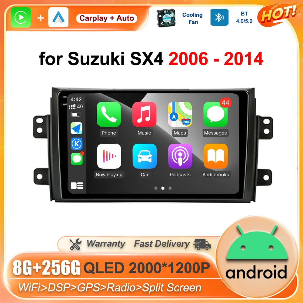 

Android Intelligent System Navi GPS DSP Stereo for Suzuki SX4 2006 - 2014 Car HD Video Multimedia Player 9 inch IPS Touch Screen