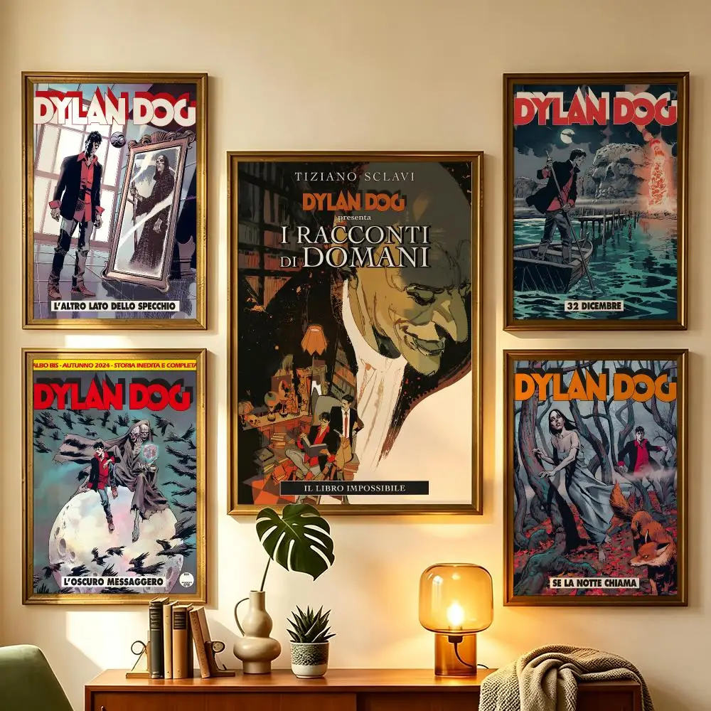 anime Dylan Dog Poster HD Poster Sophisticated Modern Aesthetic Wall Art For Living Room Bedroom Office Cafe Decor