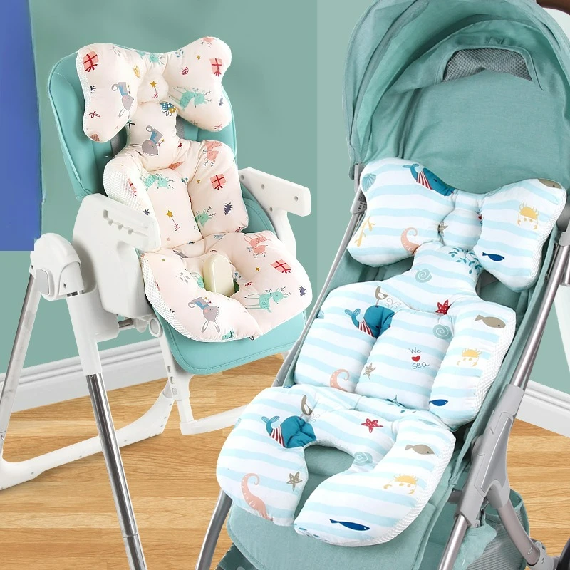 Five Point Style Children's Stroller Dining Chair Cushion Can Be Used All Year Round with Thickened Baby Stroller Cushion