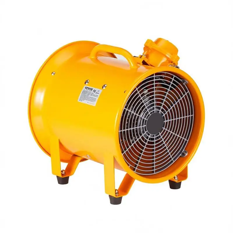 Ventilateur de chantier 550 W à moteur AC, souffleur de chantier 2850 tr/min, ventilateur de chantier, souffleur 1179 L/s (2500 CFM), ventilateur axial, câble d'alimentation de 3 m, souffleur axial niveau de bruit 75 dB, ventilateur industriel IP44