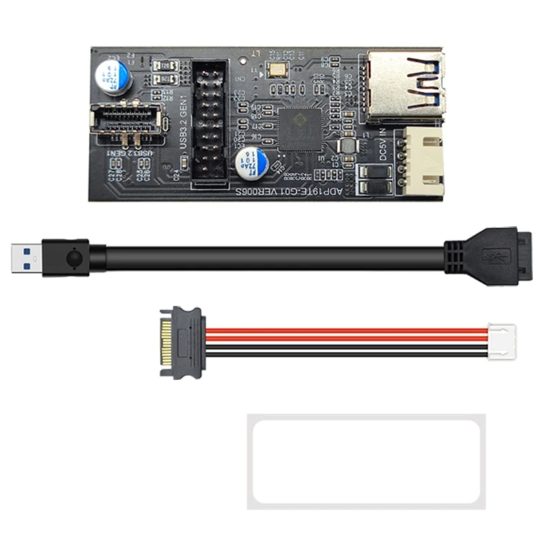 Header 19Pin To Type E + 19Pin Motherboard 1 To 2 Splitter USB 3.0 Hub USB Adapter Conector USB 19Pin Connector