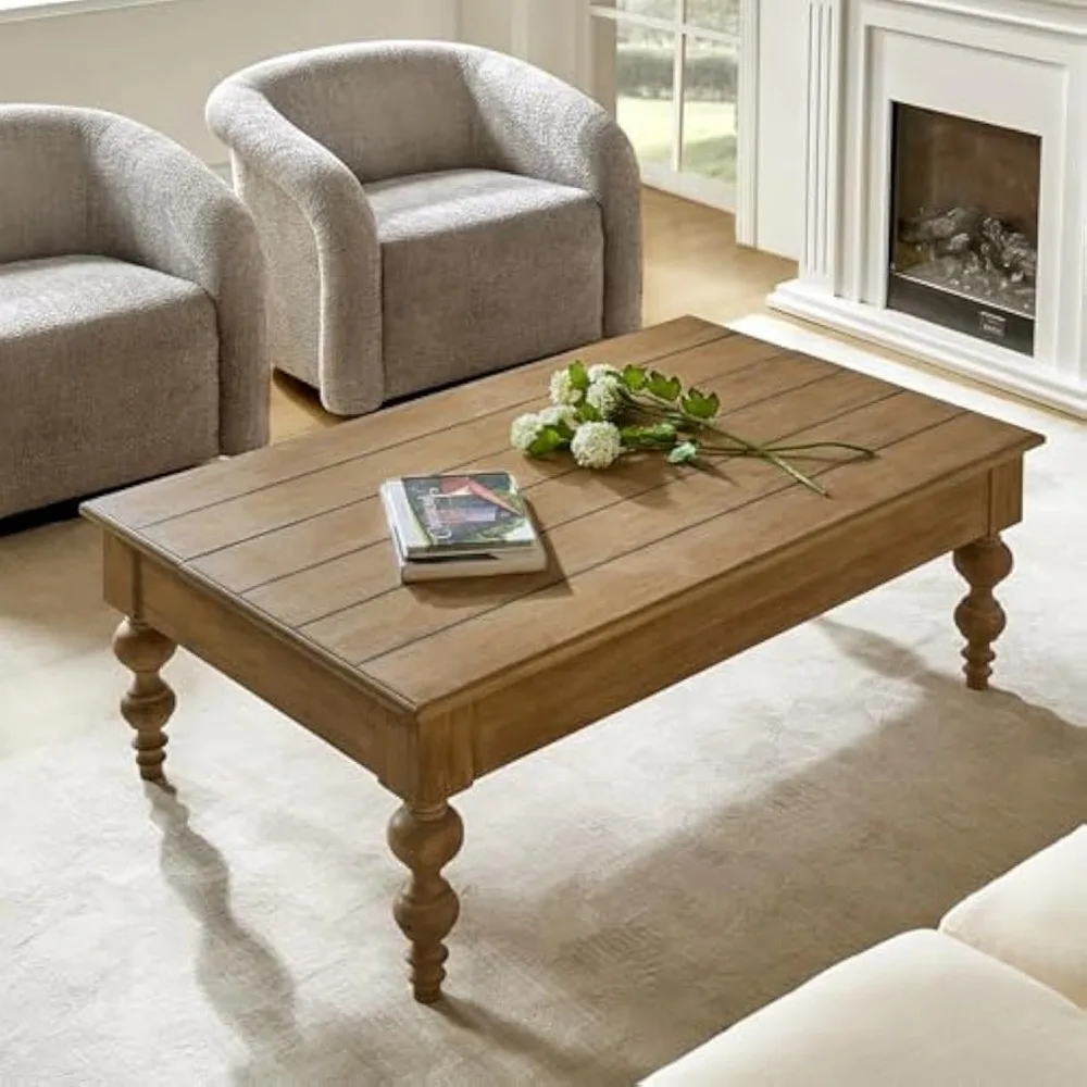 Wood Lift Top Coffee Table with Storage, Farmhouse Convertible Dining Table for Living Room, Large Rectangle Rustic Central Tab