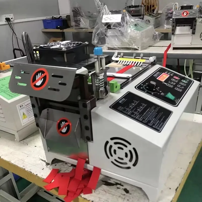 

Multifunctional Automatic Nylon Belt Elastic Rubber Hair Band Shoe Lace Zipper Cutting Cutter Machine