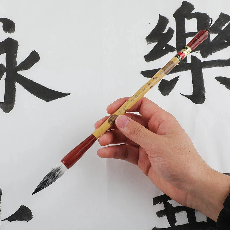 Mixed Hair Calligraphy Brush Medium Large Regular Script Brush For Beginner Chinese Calligraphy Traditional Painting Practice