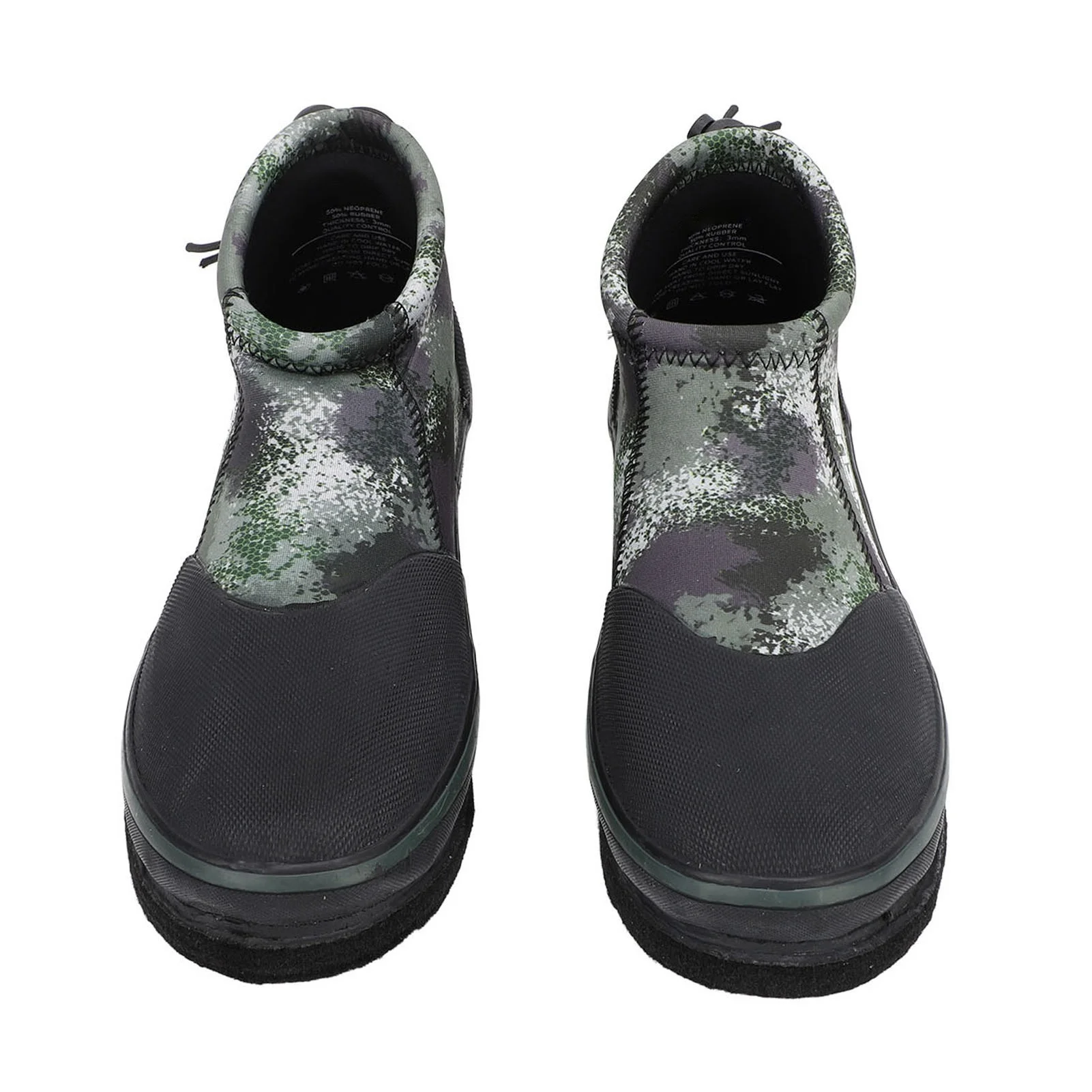 

Rock Fishing Shoes Prevent Slip Felt Sole Professional Neoprene Fishing Boots with Steel Nails for Men Women OD Green
