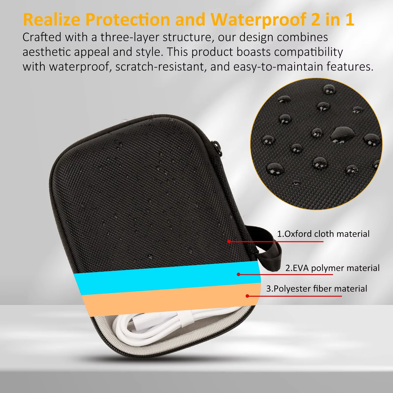 New Hard EVA Shell Storage Bag Portable Travel Carrying Case Protector Protective Cover Organizer Pouch Fits for razer Kishi