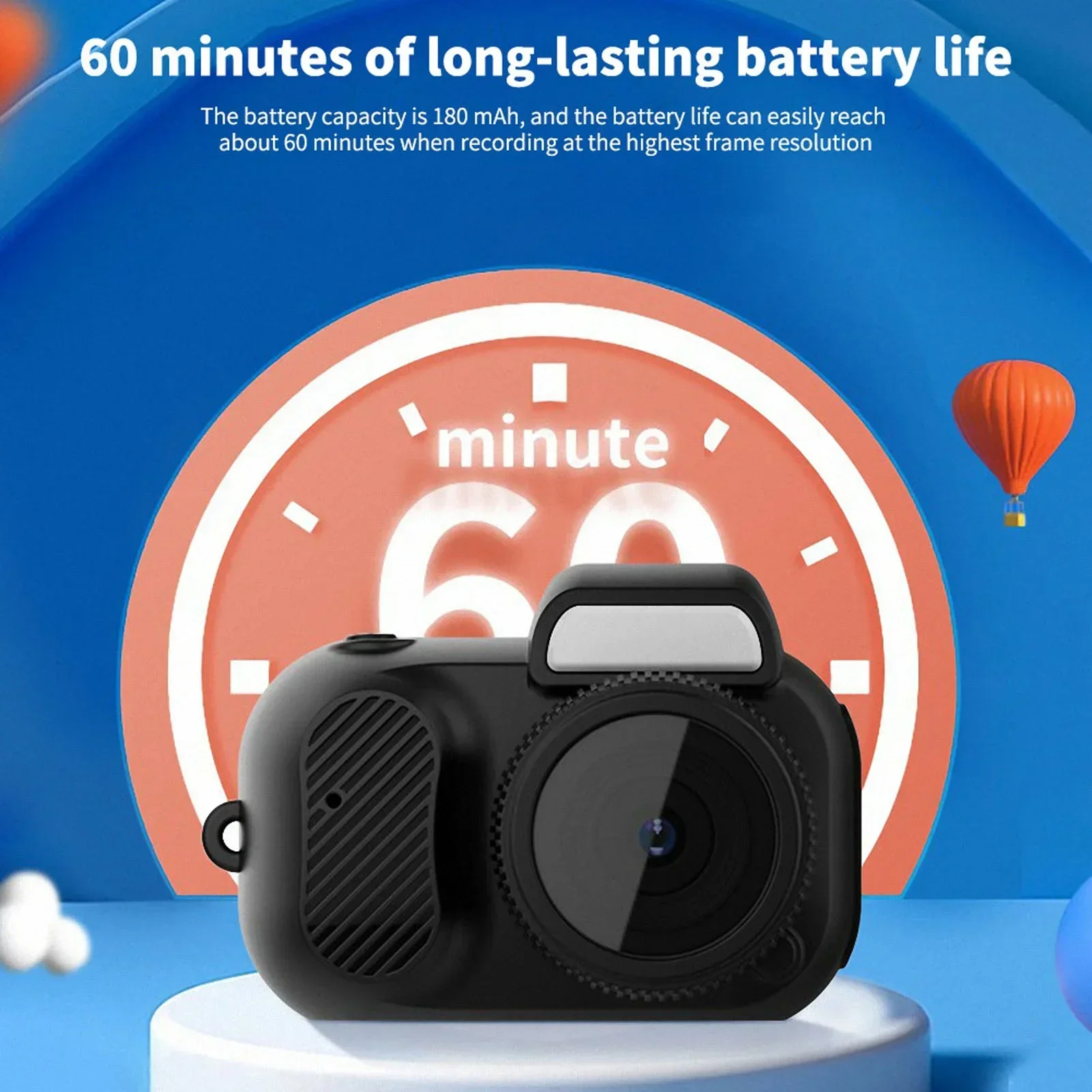 Children Action Camera Digital Kids Camera with 0. 96 Inches Screen Small 1080p Hd Video Camera for Travel Holiday Gifts