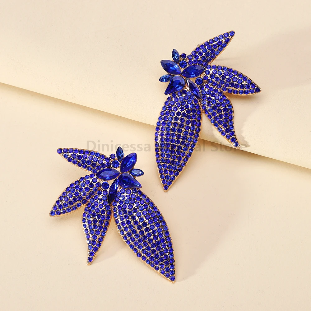Wing Full Fashion Rhinestone Female Charm Dangle Drop Earrings For Women Luxury Design Unusual Wedding Party Jewelry Accessories